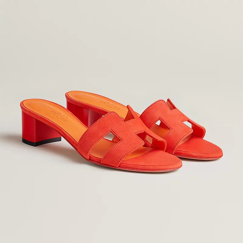 Giày Hermes Oasis Sandal Nữ Cam